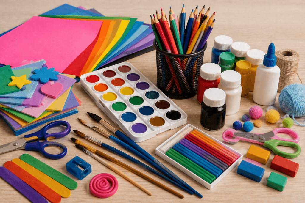Útiles escolares en Santiago: dibujo y manualidades