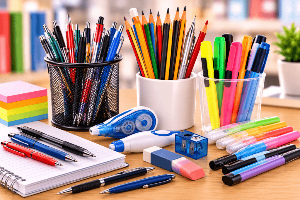 Útiles escolares en Santiago: escritura y corrección